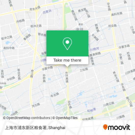 上海市浦东新区粮食署 map