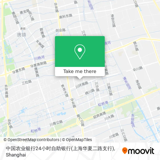 中国农业银行24小时自助银行(上海华夏二路支行) map