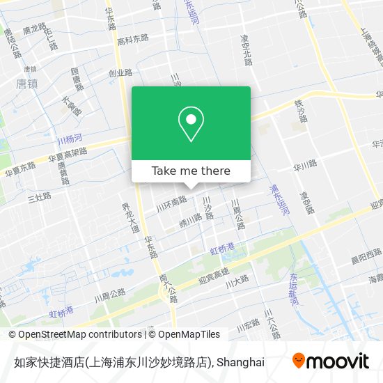 如家快捷酒店(上海浦东川沙妙境路店) map