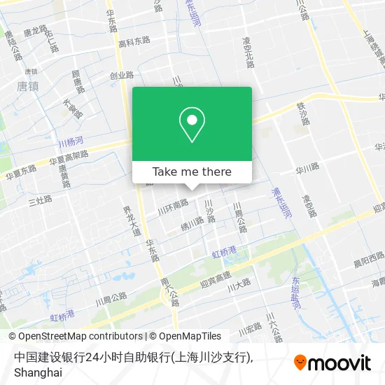 中国建设银行24小时自助银行(上海川沙支行) map