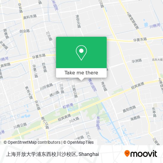 上海开放大学浦东西校川沙校区 map