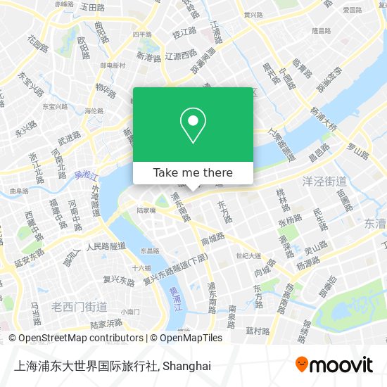 上海浦东大世界国际旅行社 map