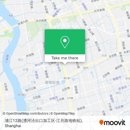 浦江12路(漕河泾出口加工区-江月路地铁站) map