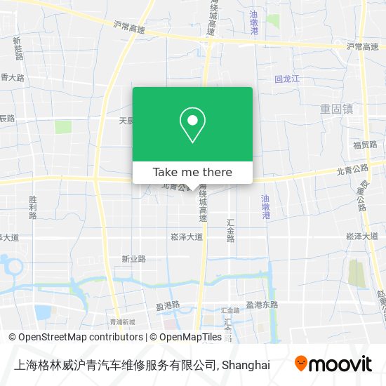 上海格林威沪青汽车维修服务有限公司 map
