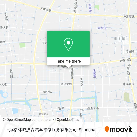 上海格林威沪青汽车维修服务有限公司 map