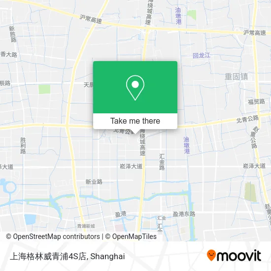 上海格林威青浦4S店 map