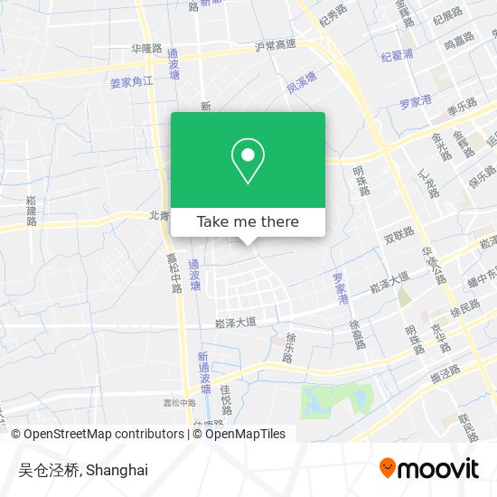 吴仓泾桥 map
