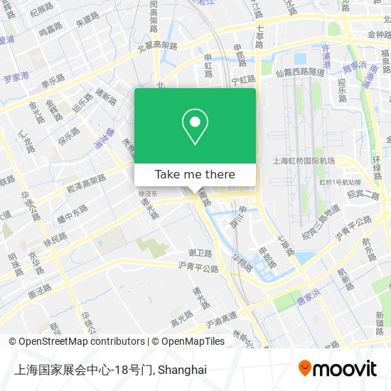 上海国家展会中心-18号门 map