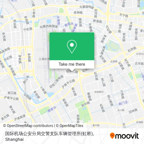 国际机场公安分局交警支队车辆管理所(虹桥) map
