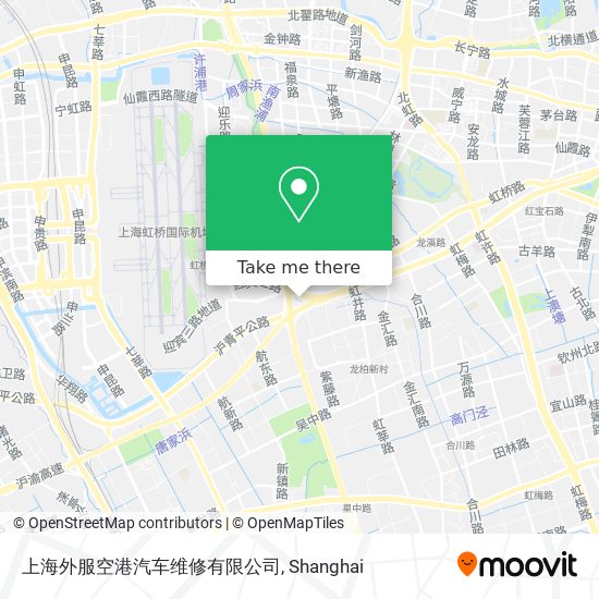 上海外服空港汽车维修有限公司 map