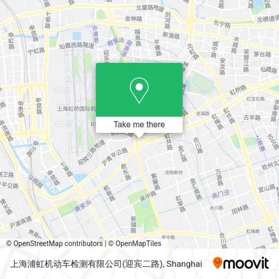 上海浦虹机动车检测有限公司(迎宾二路) map