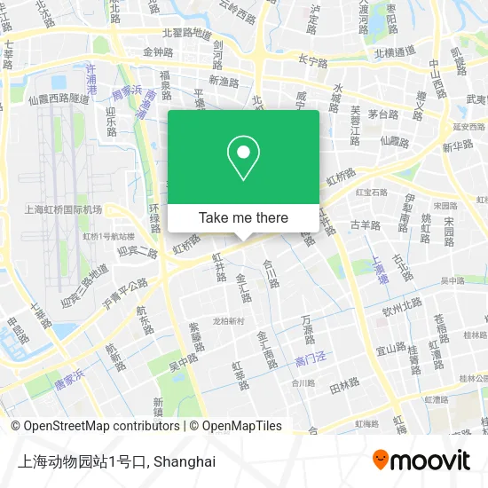 上海动物园站1号口 map