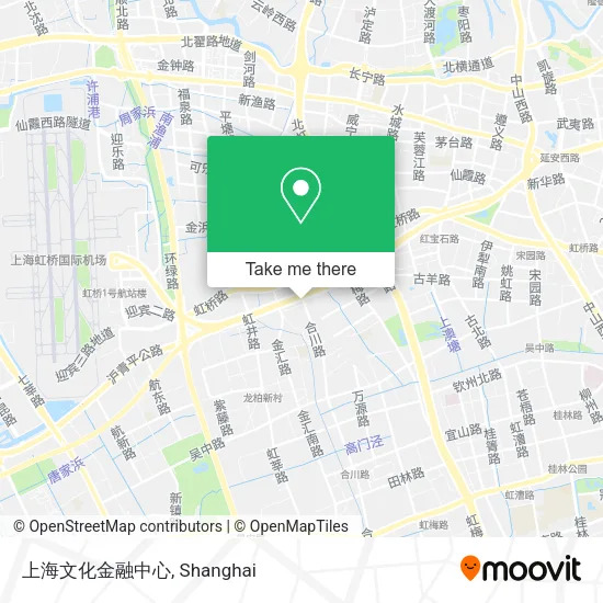 上海文化金融中心 map