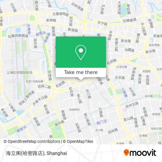 海立阁(哈密路店) map
