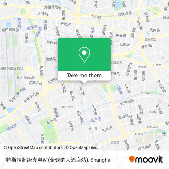 特斯拉超级充电站(金钱豹大酒店站) map