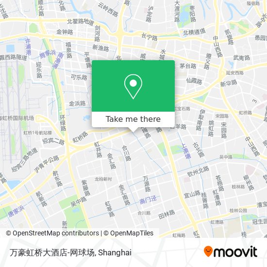 万豪虹桥大酒店-网球场 map
