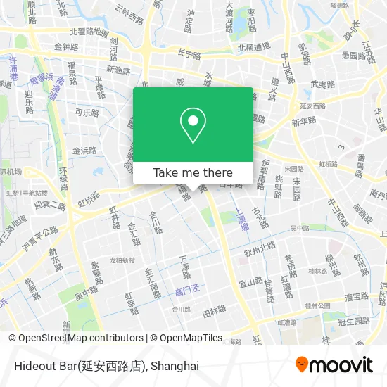 Hideout Bar(延安西路店) map