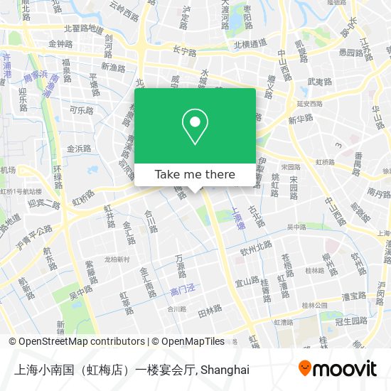 上海小南国（虹梅店）一楼宴会厅 map