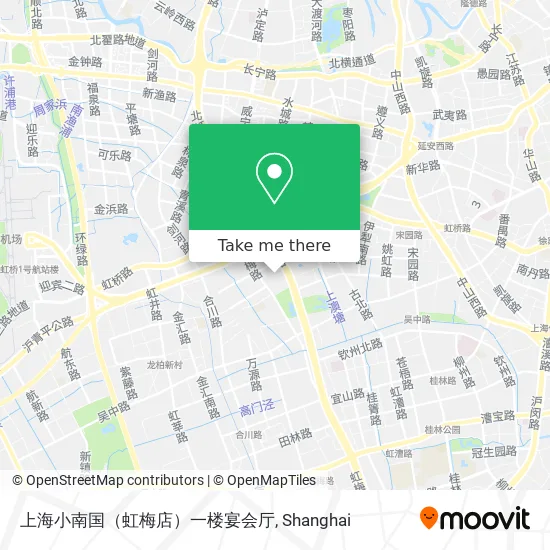 上海小南国（虹梅店）一楼宴会厅 map