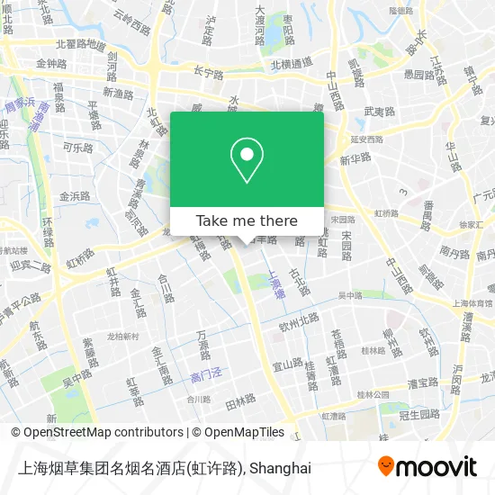 上海烟草集团名烟名酒店(虹许路) map