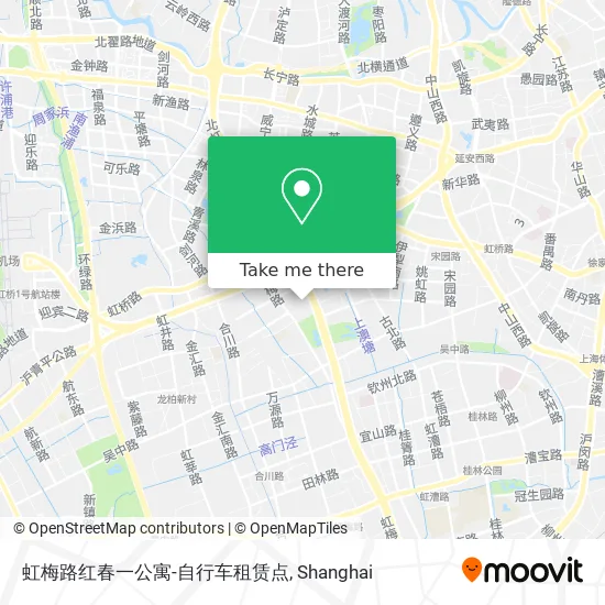 虹梅路红春一公寓-自行车租赁点 map
