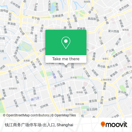 钱江商务广场停车场-出入口 map