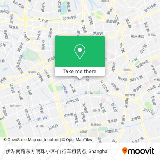 伊犁南路东方明珠小区-自行车租赁点 map