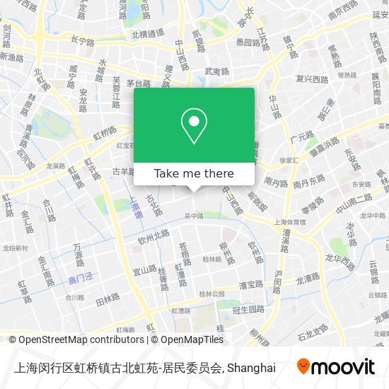 上海闵行区虹桥镇古北虹苑-居民委员会 map