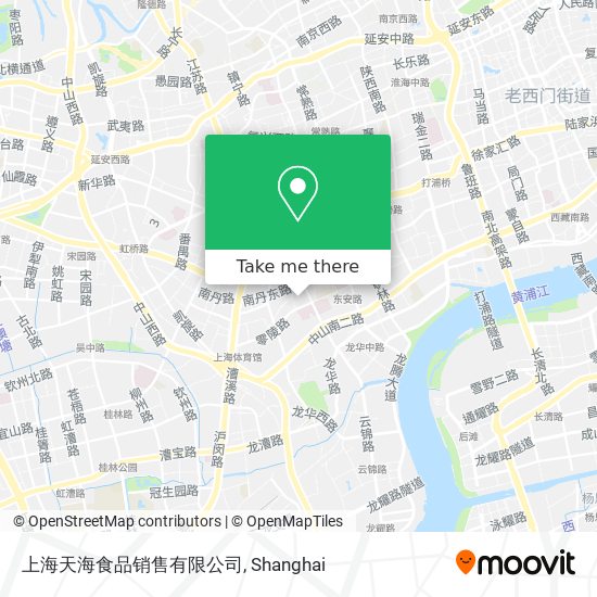 上海天海食品销售有限公司 map