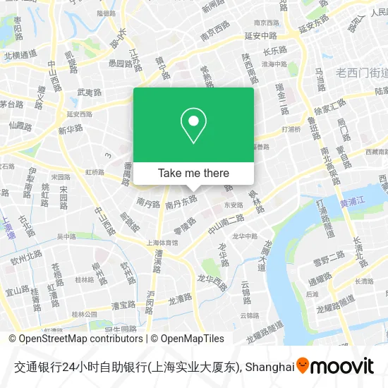交通银行24小时自助银行(上海实业大厦东) map