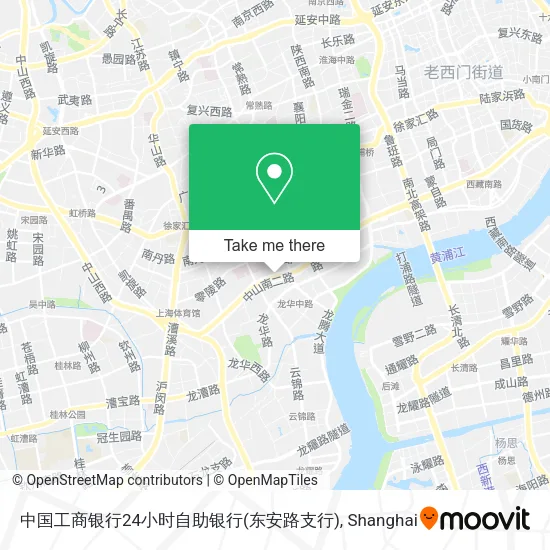 中国工商银行24小时自助银行(东安路支行) map