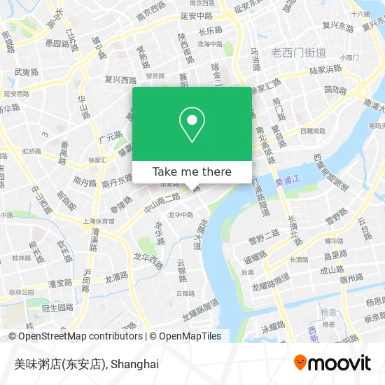 美味粥店(东安店) map