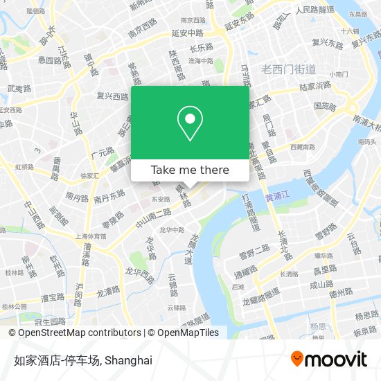 如家酒店-停车场 map