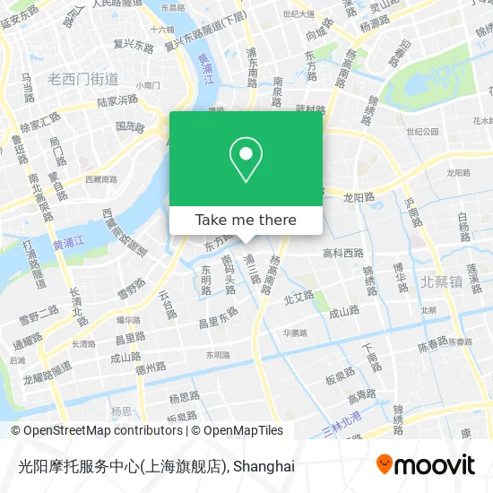 光阳摩托服务中心(上海旗舰店) map