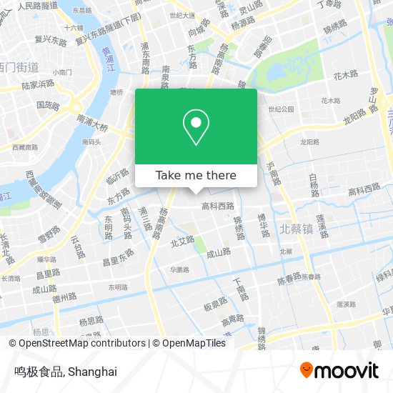 鸣极食品 map