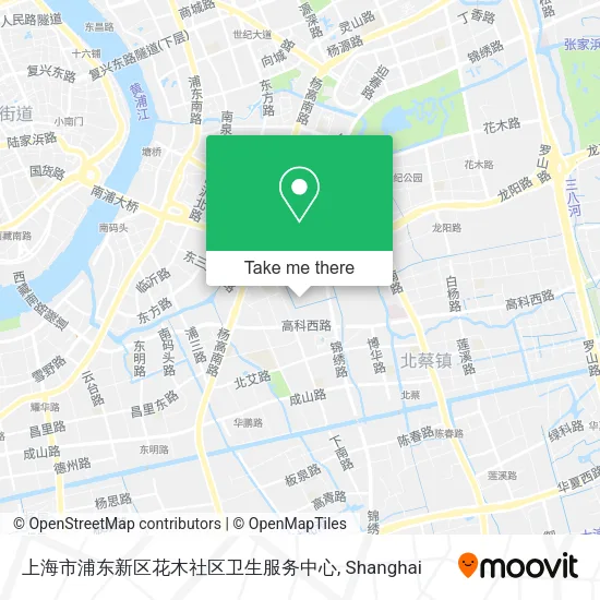 上海市浦东新区花木社区卫生服务中心 map