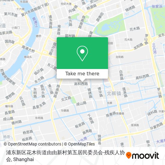 浦东新区花木街道由由新村第五居民委员会-残疾人协会 map