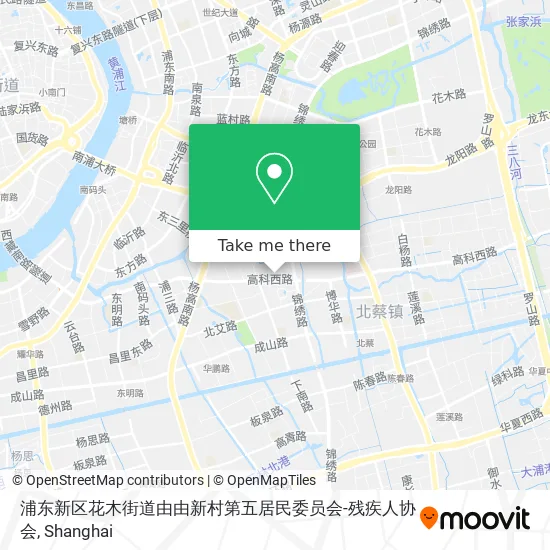 浦东新区花木街道由由新村第五居民委员会-残疾人协会 map