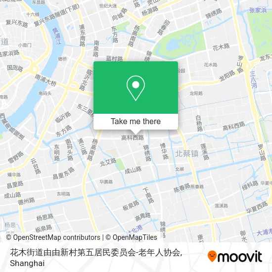 花木街道由由新村第五居民委员会-老年人协会 map