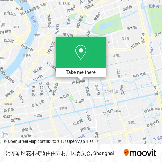 浦东新区花木街道由由五村居民委员会 map