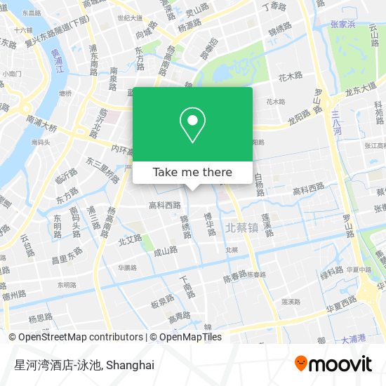星河湾酒店-泳池 map