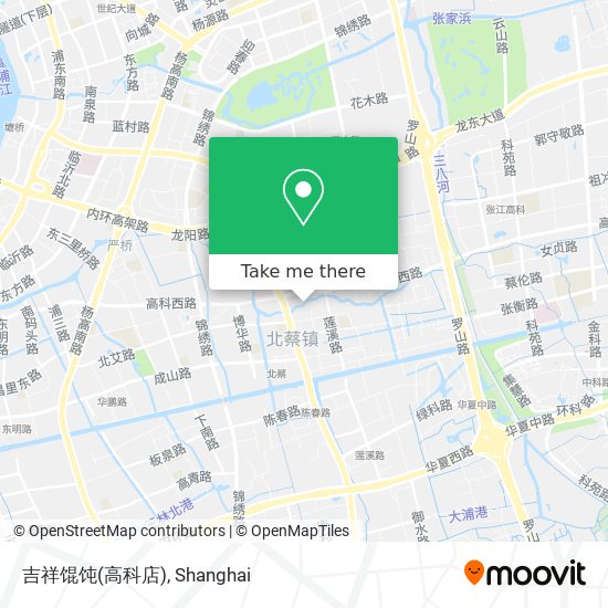 吉祥馄饨(高科店) map