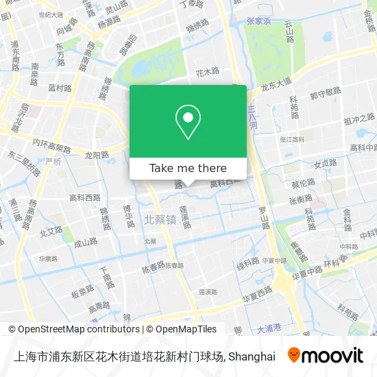 上海市浦东新区花木街道培花新村门球场 map