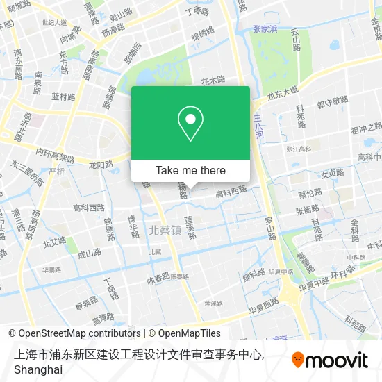 上海市浦东新区建设工程设计文件审查事务中心 map