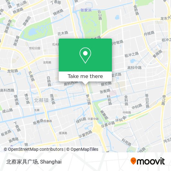 北蔡家具广场 map