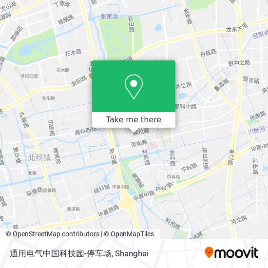 通用电气中国科技园-停车场 map