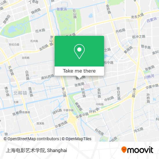 上海电影艺术学院 map
