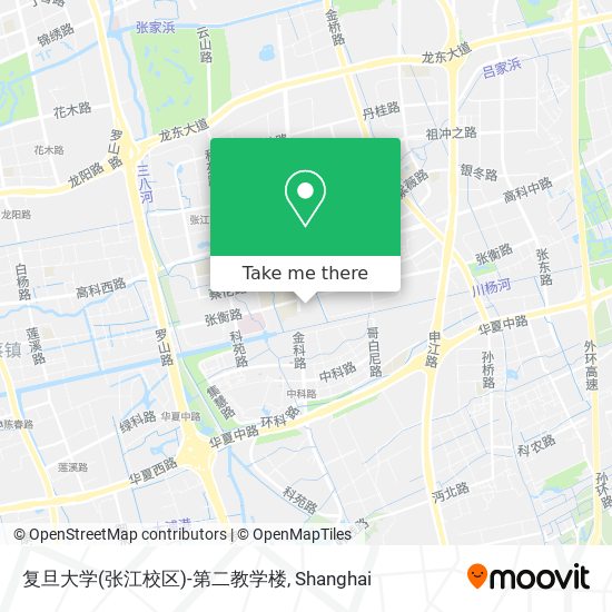 复旦大学(张江校区)-第二教学楼 map