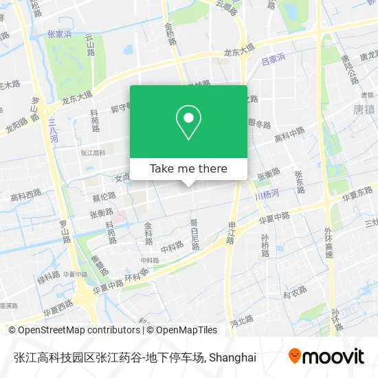 张江高科技园区张江药谷-地下停车场 map