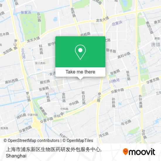 上海市浦东新区生物医药研发外包服务中心 map